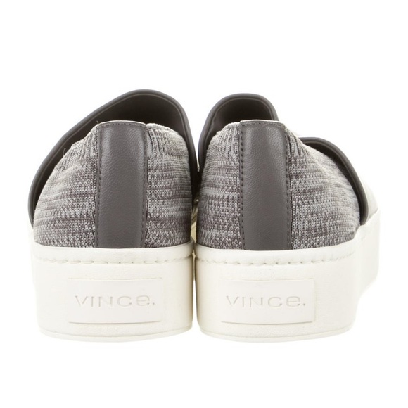 2/$60 Vince Gray Leather Slip on Sneakers - Picture 4 of 4